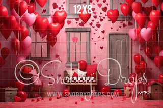 Valentine Studio Themed Fabric Backdrop-Fabric Photography Backdrop-Snobby Drops Fabric Backdrops for Photography, Exclusive Designs by Tara Mapes Photography, Enchanted Eye Creations by Tara Mapes, photography backgrounds, photography backdrops, fast shipping, US backdrops, cheap photography backdrops