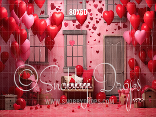 Valentine Studio Themed Fabric Backdrop-Fabric Photography Backdrop-Snobby Drops Fabric Backdrops for Photography, Exclusive Designs by Tara Mapes Photography, Enchanted Eye Creations by Tara Mapes, photography backgrounds, photography backdrops, fast shipping, US backdrops, cheap photography backdrops