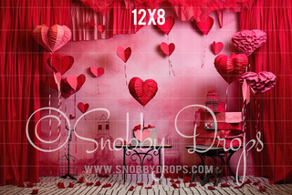 Valentine Studio Themed Fabric Backdrop-Fabric Photography Backdrop-Snobby Drops Fabric Backdrops for Photography, Exclusive Designs by Tara Mapes Photography, Enchanted Eye Creations by Tara Mapes, photography backgrounds, photography backdrops, fast shipping, US backdrops, cheap photography backdrops