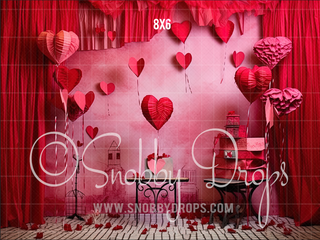 Valentine Studio Themed Fabric Backdrop-Fabric Photography Backdrop-Snobby Drops Fabric Backdrops for Photography, Exclusive Designs by Tara Mapes Photography, Enchanted Eye Creations by Tara Mapes, photography backgrounds, photography backdrops, fast shipping, US backdrops, cheap photography backdrops