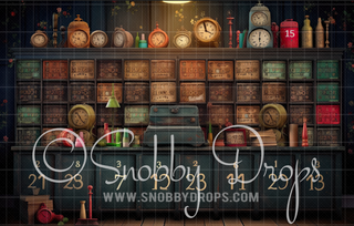 Vintage Back to School Lockers Fabric Backdrop-Fabric Photography Backdrop-Snobby Drops Fabric Backdrops for Photography, Exclusive Designs by Tara Mapes Photography, Enchanted Eye Creations by Tara Mapes, photography backgrounds, photography backdrops, fast shipping, US backdrops, cheap photography backdrops