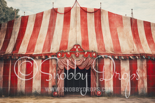 circus tent vintage Vintage Circus Tent Fabric Backdrop