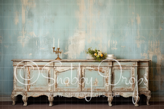 Vintage Dresser Fine Art Fabric Backdrop-Fabric Photography Backdrop-Snobby Drops Fabric Backdrops for Photography, Exclusive Designs by Tara Mapes Photography, Enchanted Eye Creations by Tara Mapes, photography backgrounds, photography backdrops, fast shipping, US backdrops, cheap photography backdrops