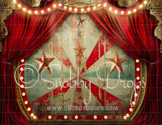 Vintage Red Circus Curtain Fabric Backdrop-Fabric Photography Backdrop-Snobby Drops Fabric Backdrops for Photography, Exclusive Designs by Tara Mapes Photography, Enchanted Eye Creations by Tara Mapes, photography backgrounds, photography backdrops, fast shipping, US backdrops, cheap photography backdrops