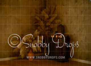 Warm Boho Boudoir Maternity Pampas Fabric Photography Backdrop
