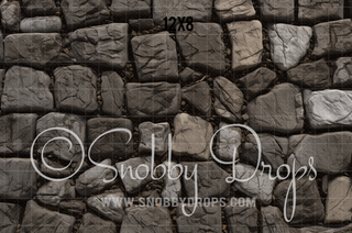 Warm Cobblestone Fabric or Rubber Backed Floor-Floor-Snobby Drops Fabric Backdrops for Photography, Exclusive Designs by Tara Mapes Photography, Enchanted Eye Creations by Tara Mapes, photography backgrounds, photography backdrops, fast shipping, US backdrops, cheap photography backdrops