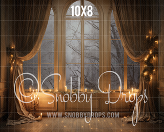 Warm Glowing Window Fabric Backdrop-Fabric Photography Backdrop-Snobby Drops Fabric Backdrops for Photography, Exclusive Designs by Tara Mapes Photography, Enchanted Eye Creations by Tara Mapes, photography backgrounds, photography backdrops, fast shipping, US backdrops, cheap photography backdrops