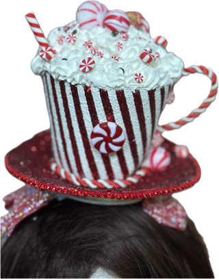 Whimsy Hot Cocoa Headpiece or Prop READY TO SHIP!!-Accessories-Snobby Drops Fabric Backdrops for Photography, Exclusive Designs by Tara Mapes Photography, Enchanted Eye Creations by Tara Mapes, photography backgrounds, photography backdrops, fast shipping, US backdrops, cheap photography backdrops