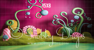 Whimsyville Wacky World Fabric Backdrop-Fabric Photography Backdrop-Snobby Drops Fabric Backdrops for Photography, Exclusive Designs by Tara Mapes Photography, Enchanted Eye Creations by Tara Mapes, photography backgrounds, photography backdrops, fast shipping, US backdrops, cheap photography backdrops