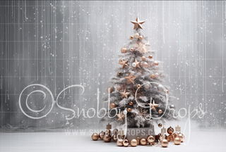 White Christmas Fabric Backdrop-Fabric Photography Backdrop-Snobby Drops Fabric Backdrops for Photography, Exclusive Designs by Tara Mapes Photography, Enchanted Eye Creations by Tara Mapes, photography backgrounds, photography backdrops, fast shipping, US backdrops, cheap photography backdrops