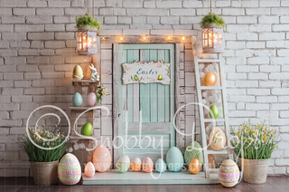 White Easter Studio Fabric Backdrop-Fabric Photography Backdrop-Snobby Drops Fabric Backdrops for Photography, Exclusive Designs by Tara Mapes Photography, Enchanted Eye Creations by Tara Mapes, photography backgrounds, photography backdrops, fast shipping, US backdrops, cheap photography backdrops