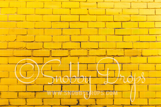 Wicked Yellow Brick Floor Fabric or Rubber Backed Floor-Floor-Snobby Drops Fabric Backdrops for Photography, Exclusive Designs by Tara Mapes Photography, Enchanted Eye Creations by Tara Mapes, photography backgrounds, photography backdrops, fast shipping, US backdrops, cheap photography backdrops