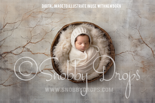 Wintery Trees Newborn Fabric Backdrop-Fabric Photography Backdrop-Snobby Drops Fabric Backdrops for Photography, Exclusive Designs by Tara Mapes Photography, Enchanted Eye Creations by Tara Mapes, photography backgrounds, photography backdrops, fast shipping, US backdrops, cheap photography backdrops