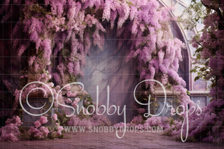 Wisteria Flower Room Fabric Backdrop-Fabric Photography Backdrop-Snobby Drops Fabric Backdrops for Photography, Exclusive Designs by Tara Mapes Photography, Enchanted Eye Creations by Tara Mapes, photography backgrounds, photography backdrops, fast shipping, US backdrops, cheap photography backdrops