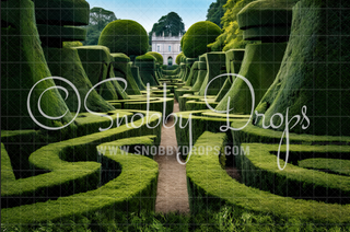 Wonderland Maze Path Fabric Backdrop-Fabric Photography Backdrop-Snobby Drops Fabric Backdrops for Photography, Exclusive Designs by Tara Mapes Photography, Enchanted Eye Creations by Tara Mapes, photography backgrounds, photography backdrops, fast shipping, US backdrops, cheap photography backdrops