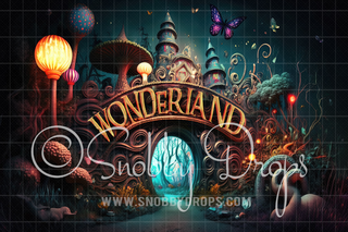 Wonderland Path Fabric Backdrop-Fabric Photography Backdrop-Snobby Drops Fabric Backdrops for Photography, Exclusive Designs by Tara Mapes Photography, Enchanted Eye Creations by Tara Mapes, photography backgrounds, photography backdrops, fast shipping, US backdrops, cheap photography backdrops