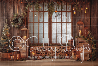 Wood and Pine 2-Piece Fabric Room Set-Photography Backdrop 2P Room Set-Snobby Drops Fabric Backdrops for Photography, Exclusive Designs by Tara Mapes Photography, Enchanted Eye Creations by Tara Mapes, photography backgrounds, photography backdrops, fast shipping, US backdrops, cheap photography backdrops