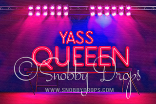 YAS QUEEN Stage Fabric Backdrop-Fabric Photography Backdrop-Snobby Drops Fabric Backdrops for Photography, Exclusive Designs by Tara Mapes Photography, Enchanted Eye Creations by Tara Mapes, photography backgrounds, photography backdrops, fast shipping, US backdrops, cheap photography backdrops