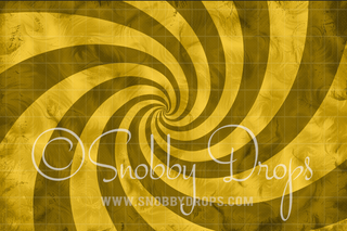 Yellow Spiral Fabric Backdrop-Fabric Photography Backdrop-Snobby Drops Fabric Backdrops for Photography, Exclusive Designs by Tara Mapes Photography, Enchanted Eye Creations by Tara Mapes, photography backgrounds, photography backdrops, fast shipping, US backdrops, cheap photography backdrops